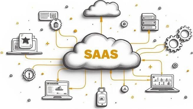 SaaS workstation with dual monitors