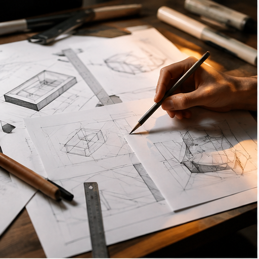 UI/UX design mockups